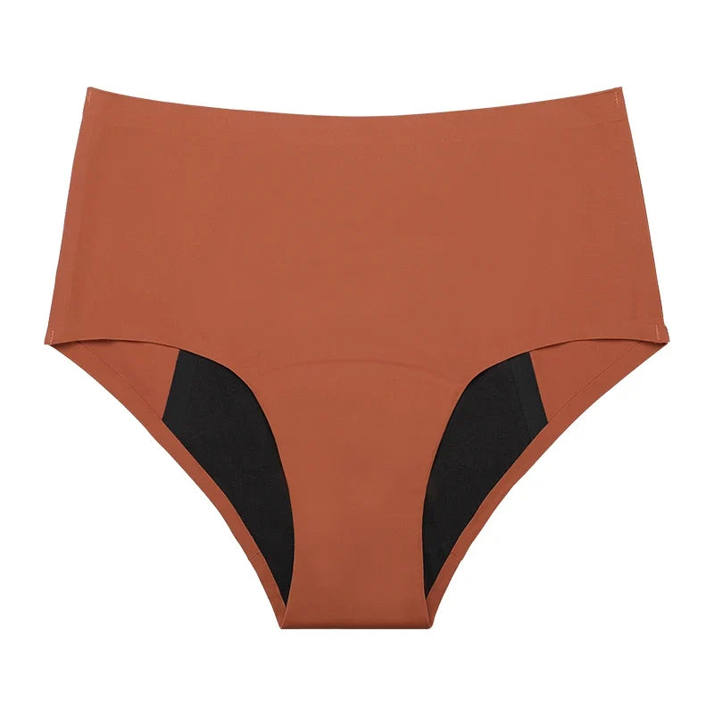 Hot Sale Mid-Rise Seamless Menstrual Period Panties 4 Layers Absorbent Leak Proof Culotte Lengthened Menstrual Panties