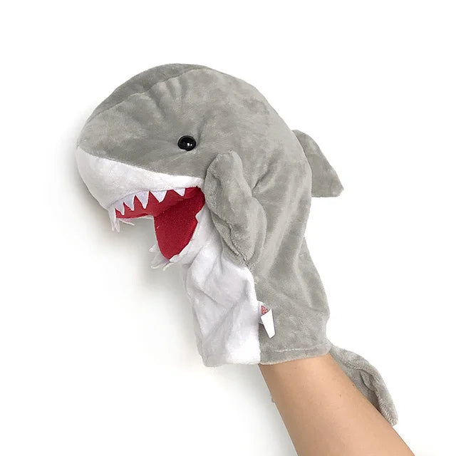Soft Plush Horse Hand and Finger Puppet, Cartoon Toy for Kids Party Decoration