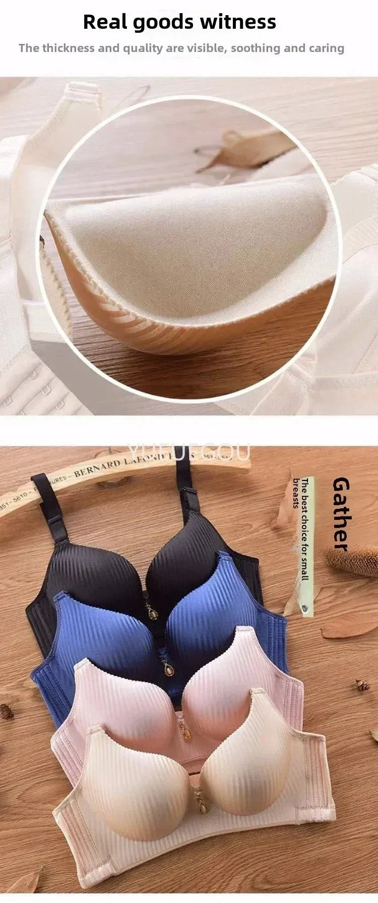 Wireless Push-Up Bra – 8cm Thick Padding for Extreme Lift  | Femstylo