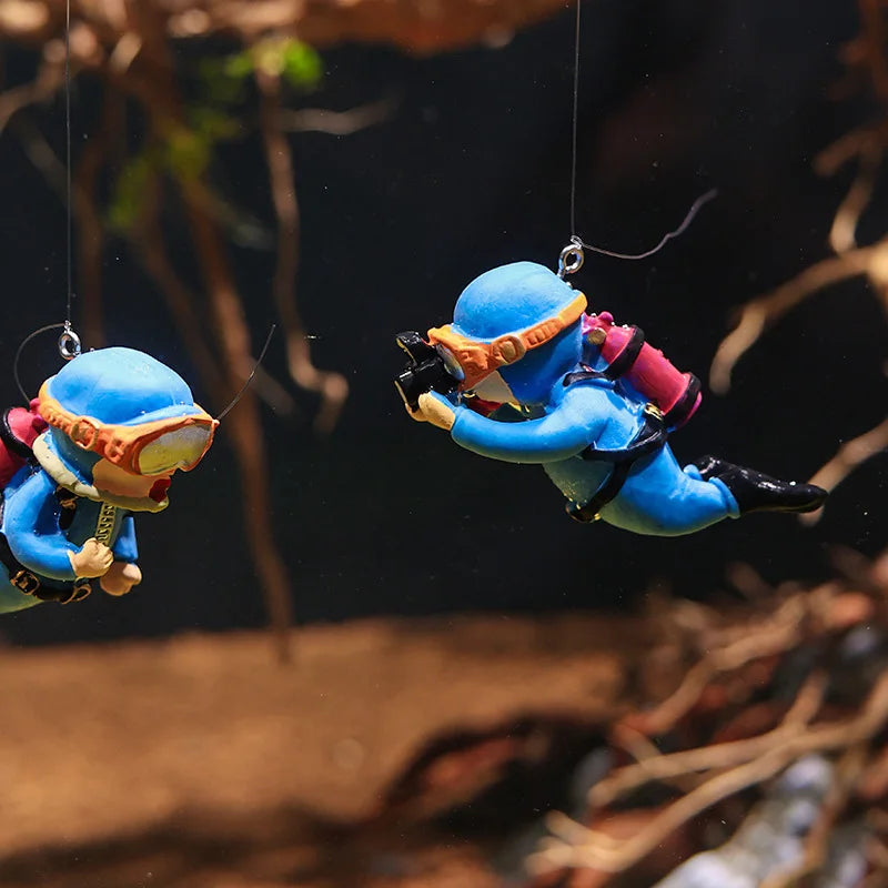 Aquarium Accessories Miniature Diver Ornaments Fish Tank Decoration Aquarium Decor Floating Landscaping Accessories for Aquarium