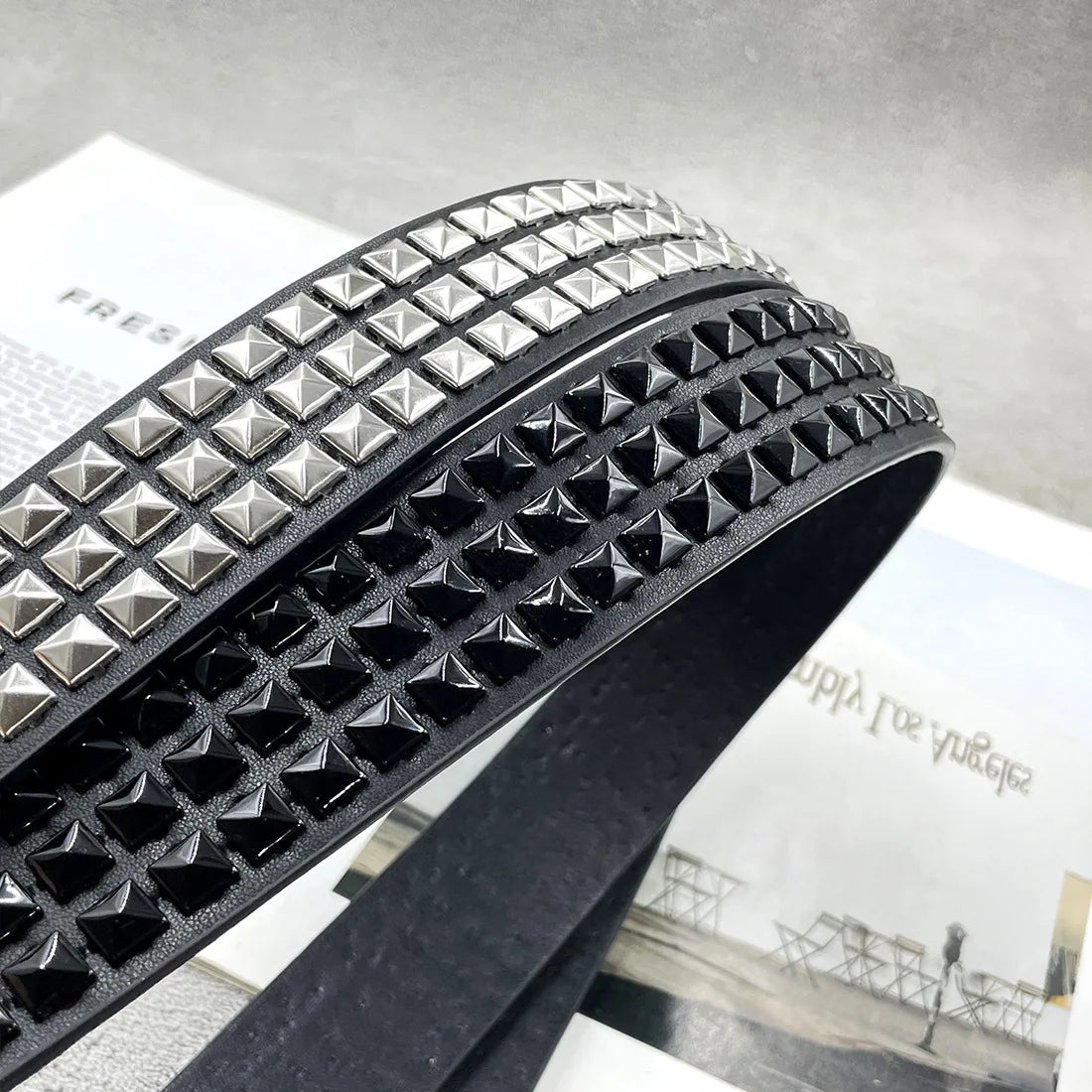 Y2K Rhinestone Rivet Belt for Women