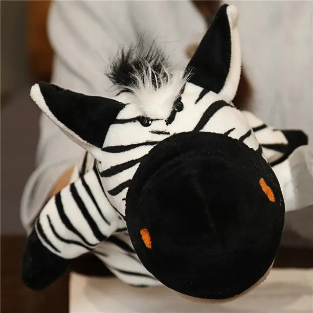 Soft Plush Horse Hand and Finger Puppet, Cartoon Toy for Kids Party Decoration
