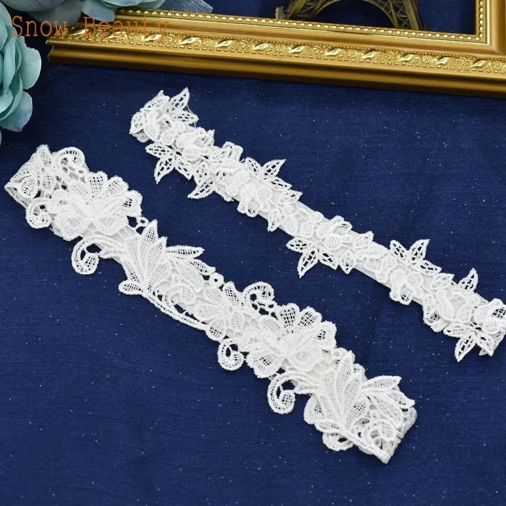 K02 Fashion Soft Sexy Lace Garter Belt for Women Lace Belt Legs Ring Bridal Garter Set Bride Wedding Accessories Bride Garter