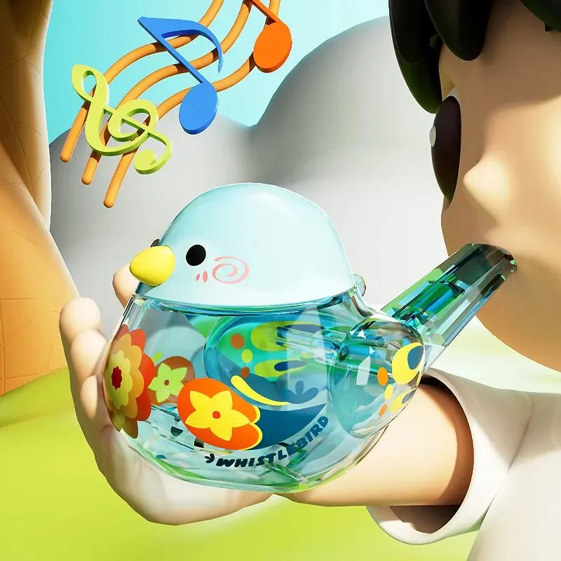 Water Bird Whistle for Infants and Children - Bird's Call Toy, Add Water for Musical Training