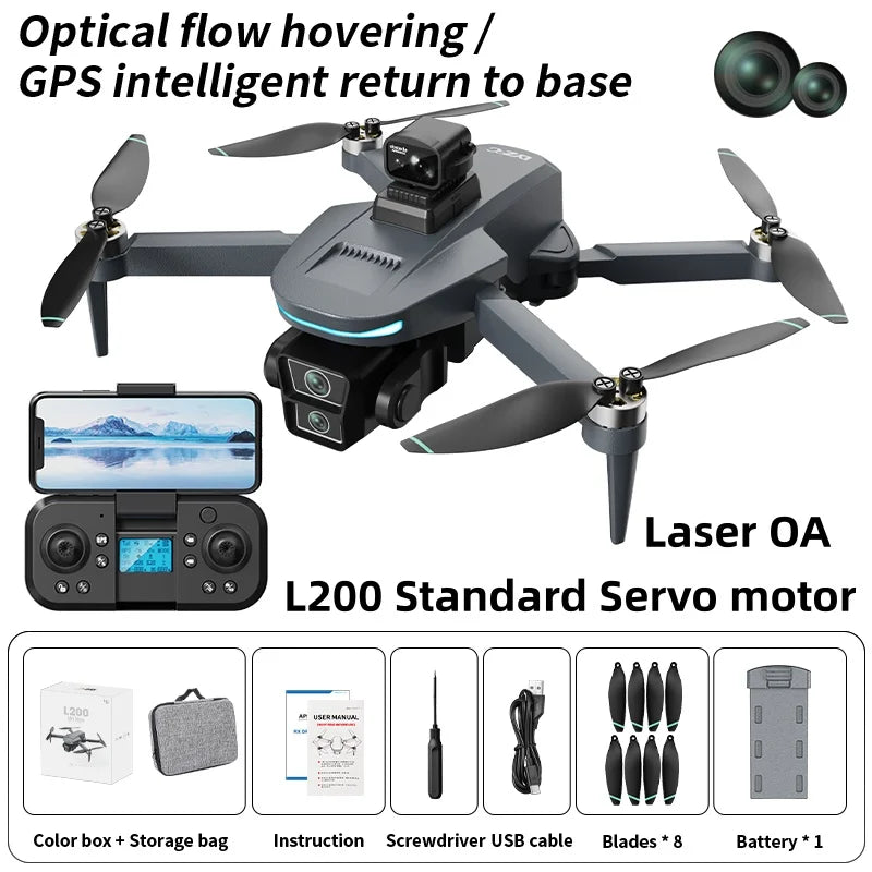 LYZRC L200 Plus GPS Drone — 4K Dual Camera, 3-Axis Gimbal