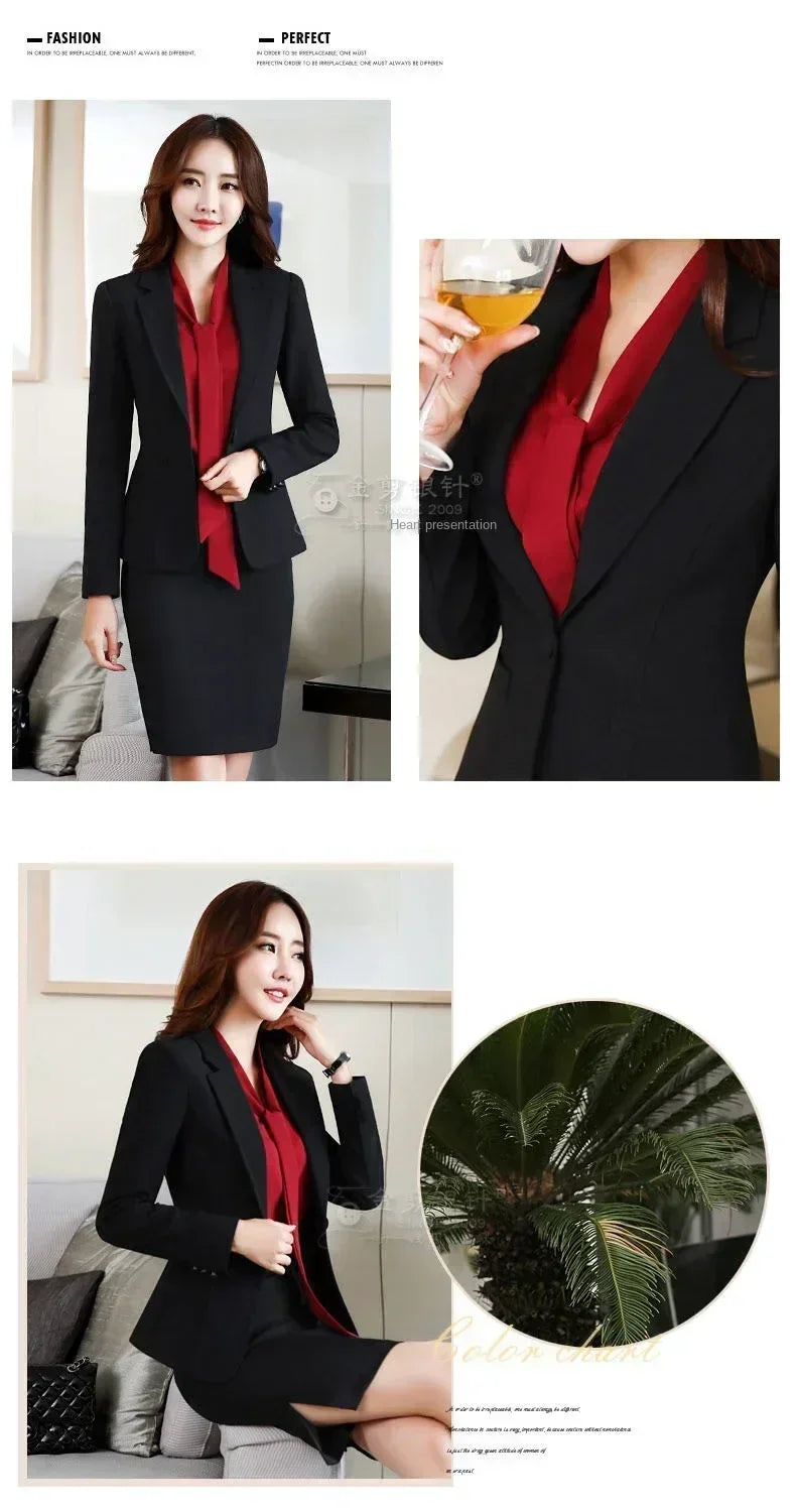 Korean Women's Fit and Tailored Blazer Jacket for Spring and Autumn Office Lady OL Casual Business Suit for Women Trendy Style