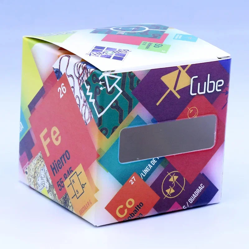 3x3x3 Magic Cube with Multi-Country Flag Elements, Educational Toy for Children, Perfect Gift