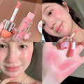 Clear and water-like blush liquid, a Korean-style sweet girl's energetic blush for daily whitening, naturally breathable