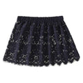 Women Eyelash Floral Lace Shirt Extender Adjustable Layered Faux Top Hem Lower Sweep Mini Skirt Half Slip Underskirt