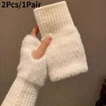 Women's Long Fleece Winter Gloves
