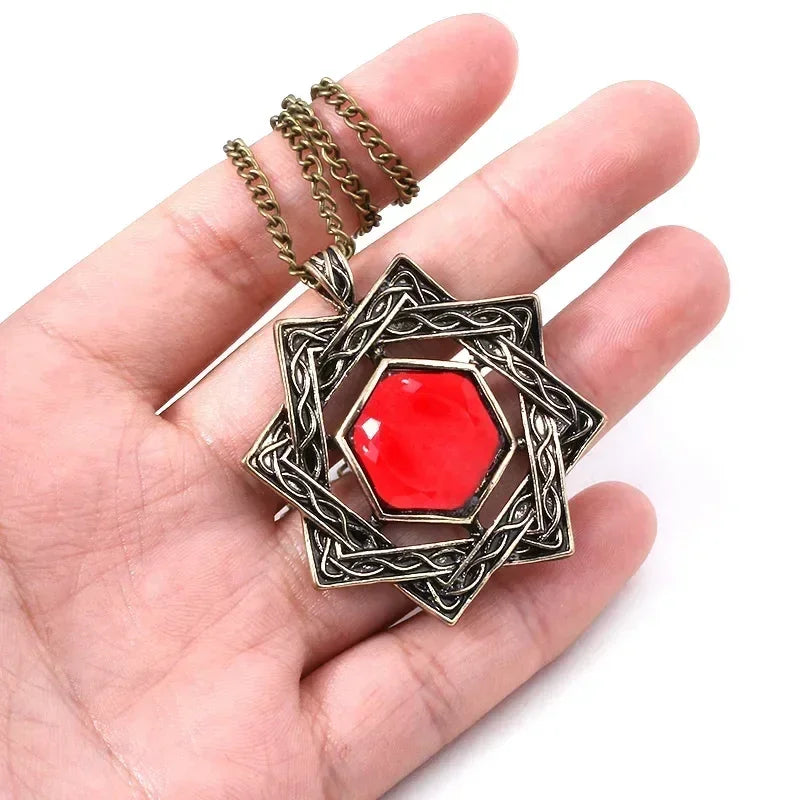 Amulet of Mara Arkay Necklace Morrowind Pendant Necklace for Women Men Cosplay Jewelry Gift