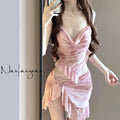 2026 New Women's High-End Two-Piece Bikini Set Tummy Control Modest Swimsuit Niche Style for Beach & Hot Spring Pure & Flirty