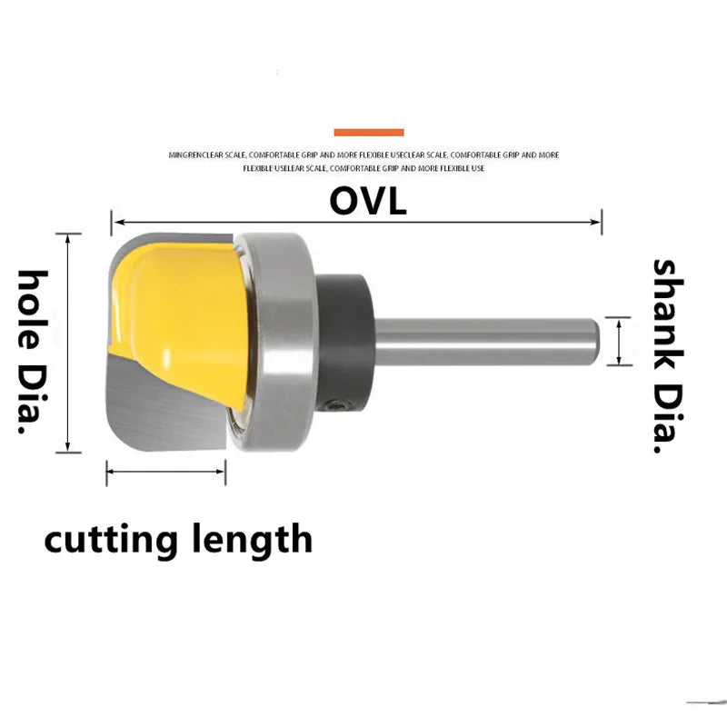 Bowl & Tray Router Bit Set, 1/4 in Shank Carbide
