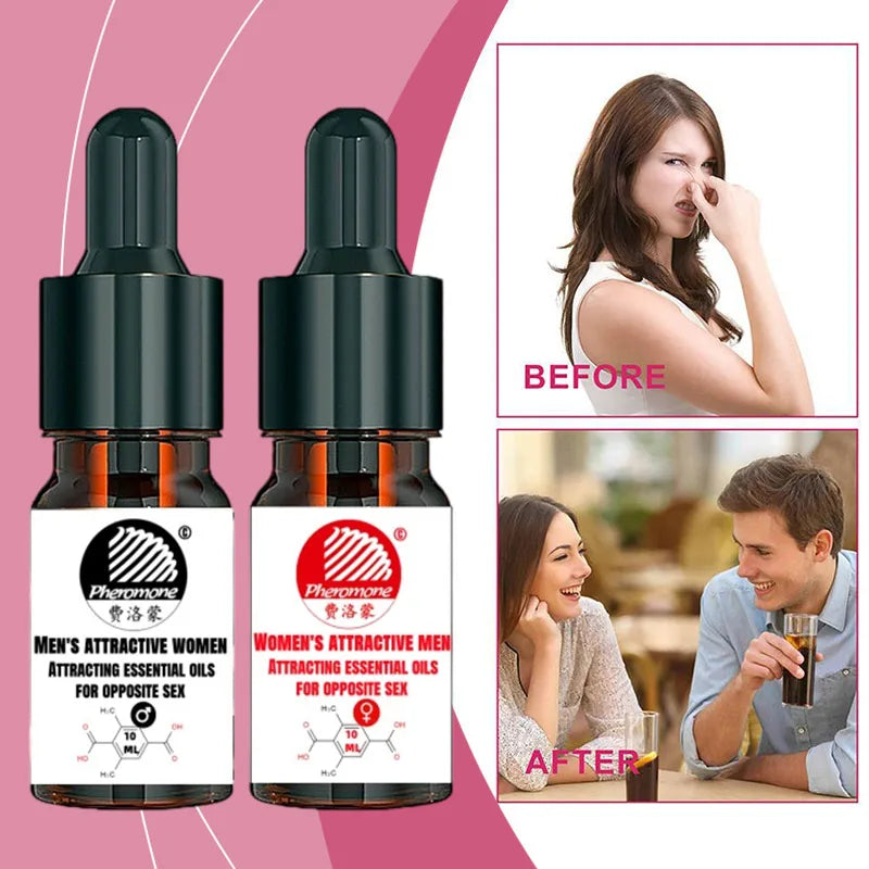 10ml Pheromone Couple Concentrated Perfume Men Women Lasting Passion Light Perfume Attract Opposite Sex Essential Oil Fragrance