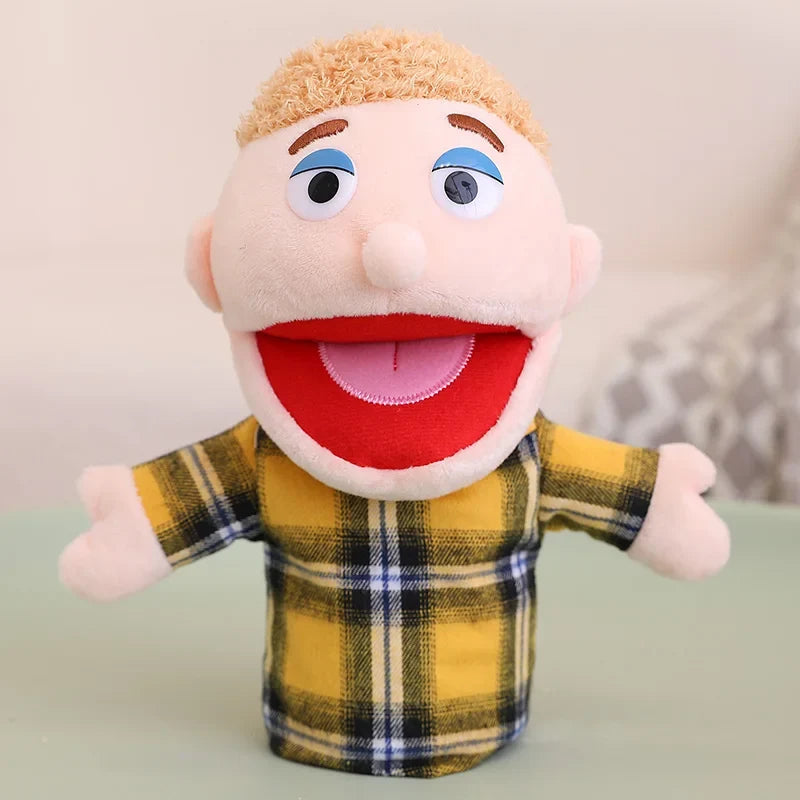 28-33cm Kids Plush Finger and Hand Puppets, Role Play Bedtime Story Toys for Boys and Girls