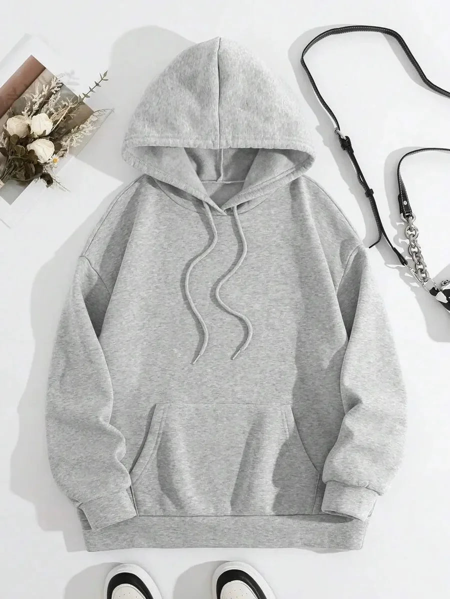 Cat Heart Print Hoodie
