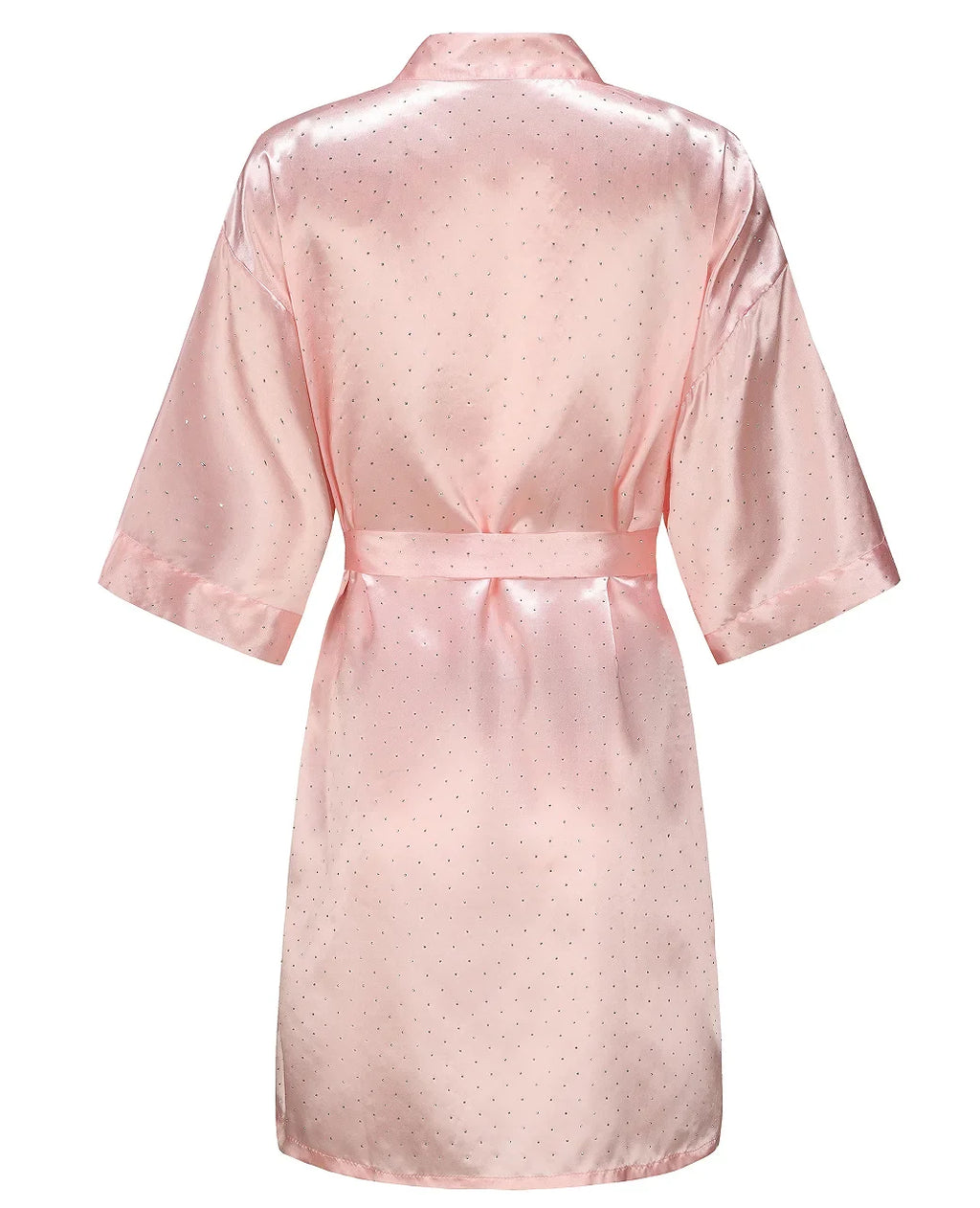 Luxury Bridal Short Robe Wedding Day Diamond Feather Dressing Gown Silk Satin Whi