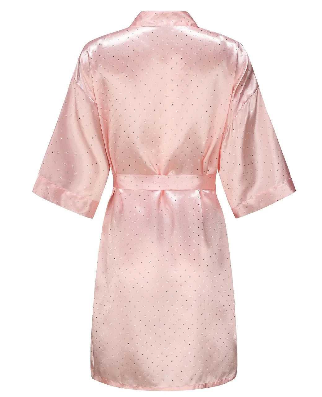 Luxury Bridal Short Robe Wedding Day Diamond Feather Dressing Gown Silk Satin Whi