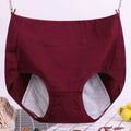 6XL 115kg Plus Size Fat Women Physiological Underwear Menstrual Leak Proof Pure Cotton High Waist Sanitary Lingerie Panties