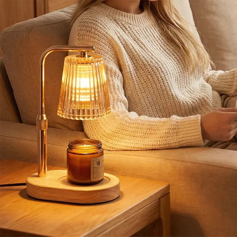 Glass Candle Warmer Lamp with Timer - International Plugs