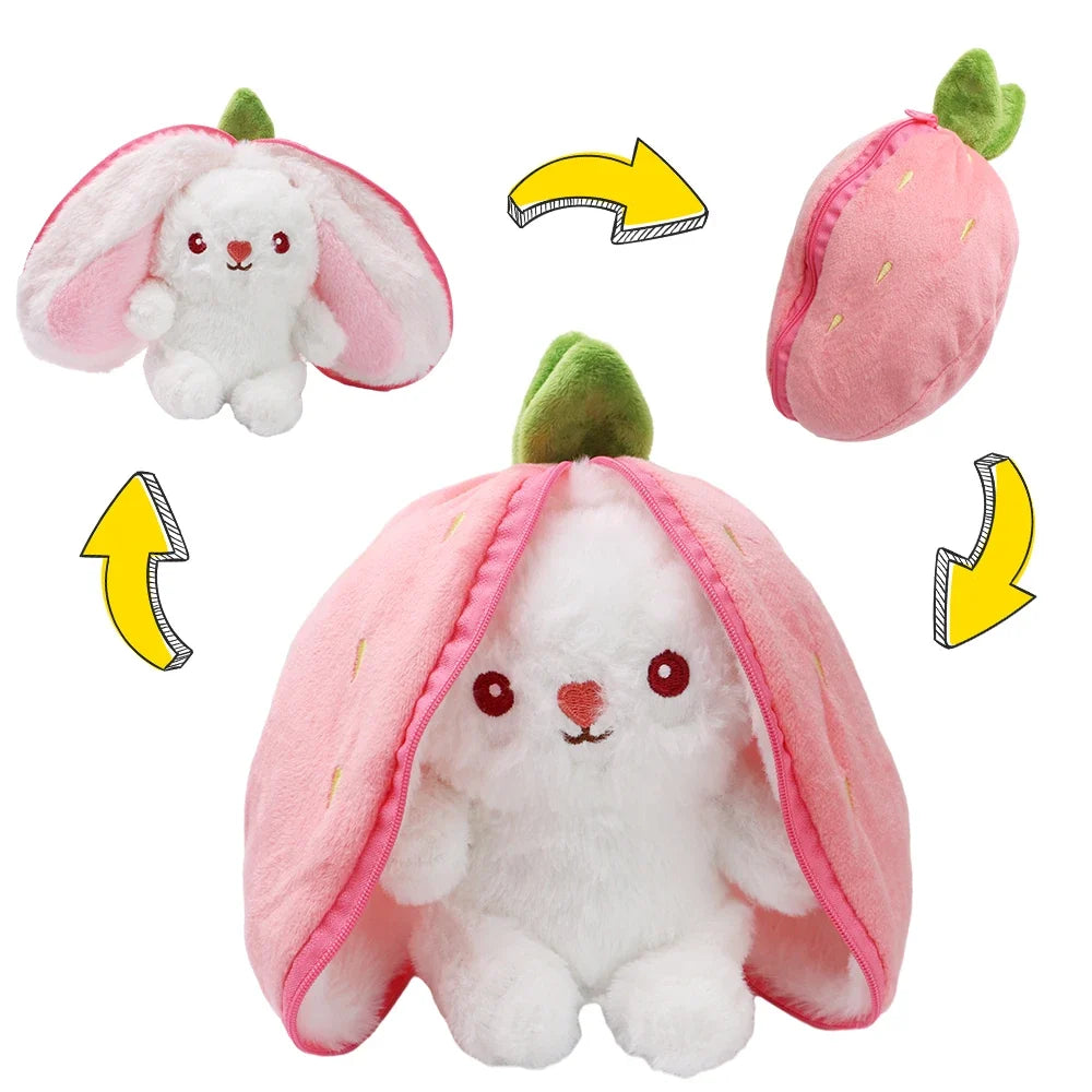 Fruit Rabbit Plush Pillow Toy 7.2 Inches