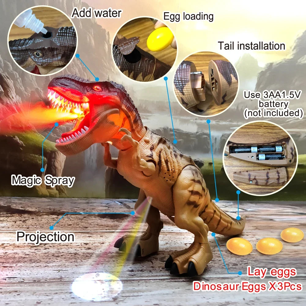 Large Mechanical Dinosaur Robot with Lights and Sounds