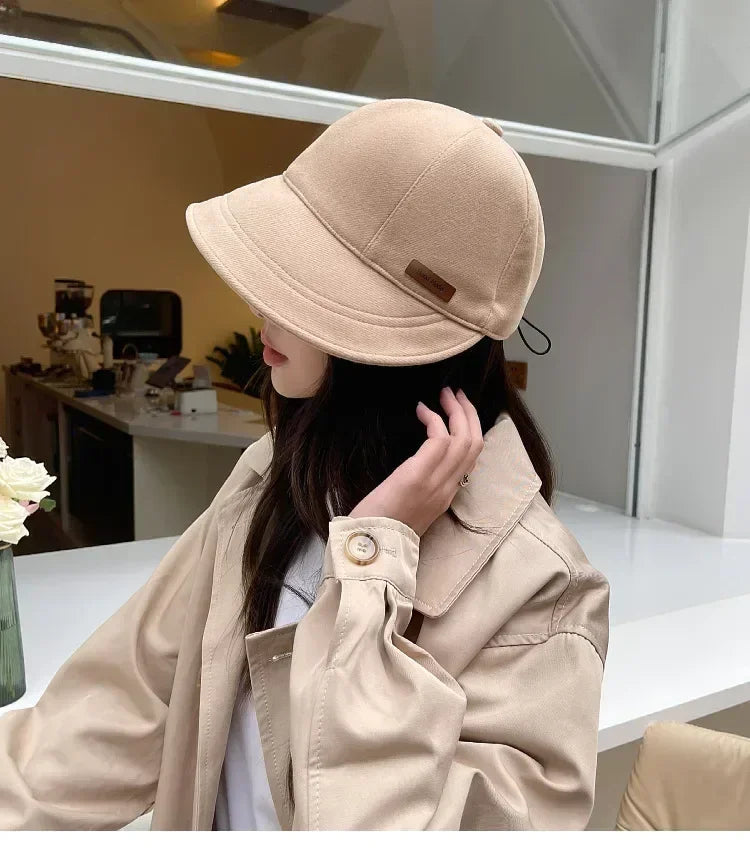 Women's Foldable Sunhat Summer Outdoor Beach Fisherman Hat Sunscreen UV Protection Cap Adjustable Cotton Wide Brim Bucket Caps