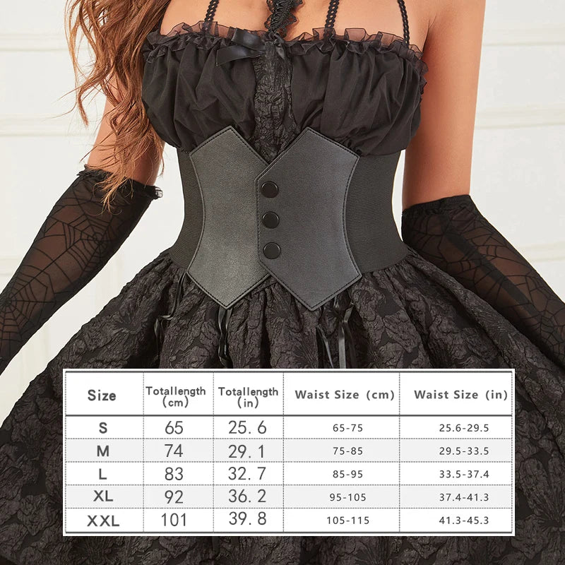 Vintage PU Leather Waist Cincher Belt for Women