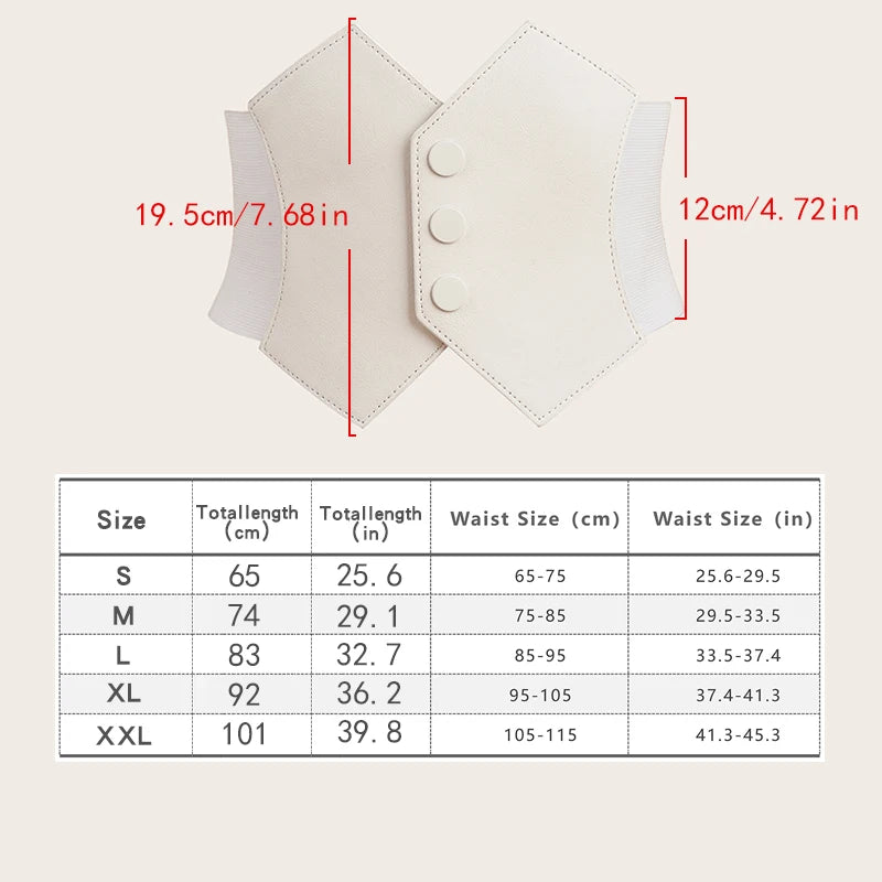Vintage PU Leather Waist Cincher Belt for Women