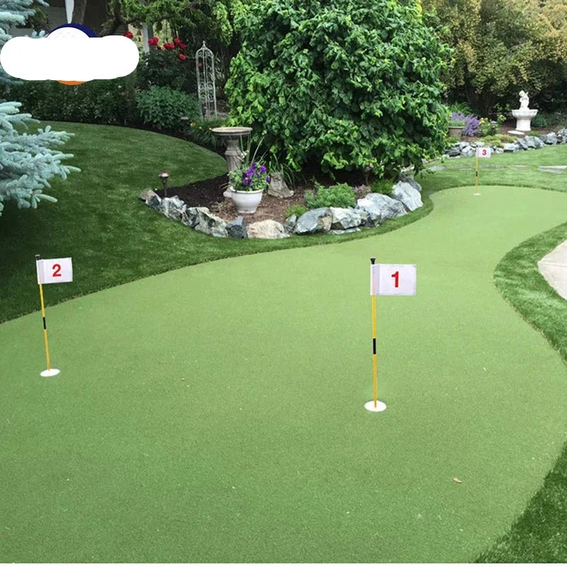 Portable Golf Practice Set  Hole Cup  Flag  Training Tool