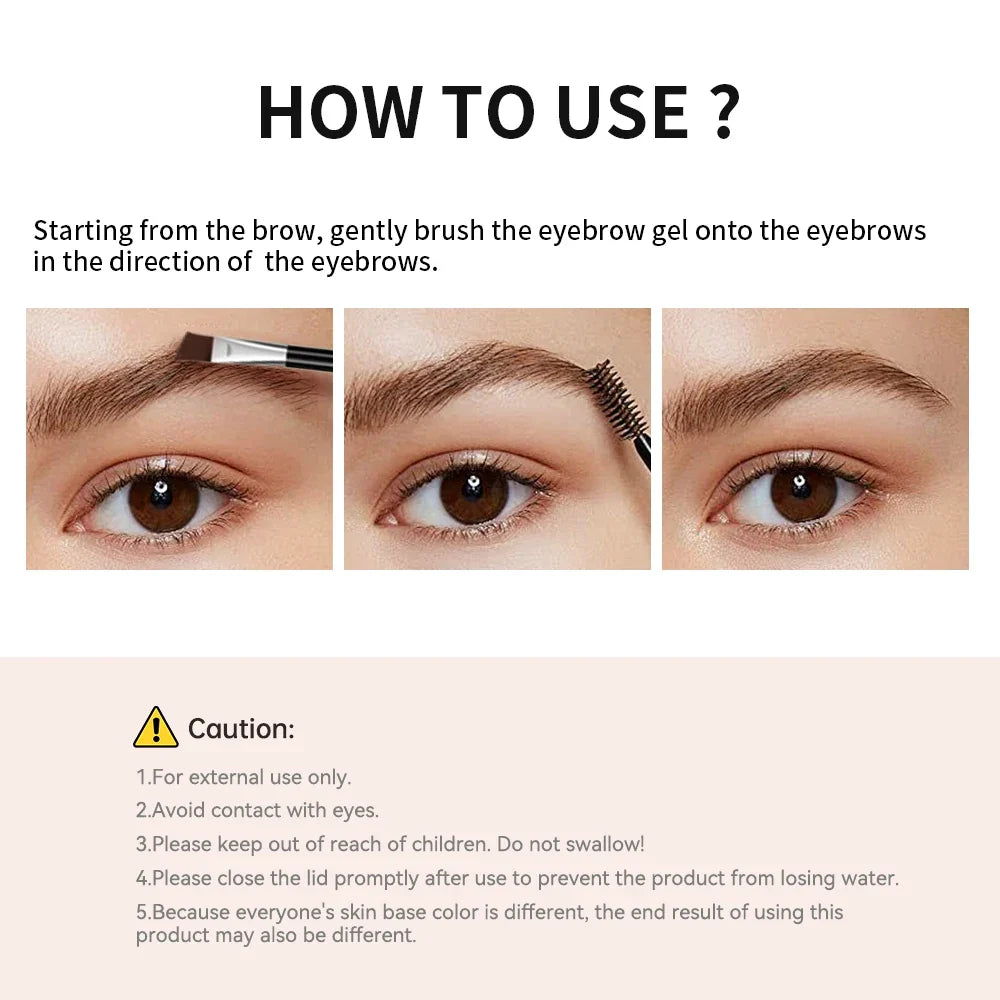 Long-lasting Eyebrow Enhancers Makeup 6 Colors Waterproof 3D Natural Eye Brow Pomade Eyebrow Gel With Brush Professional Makeup