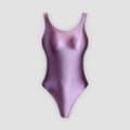 XClocKNYoung satin glossy swimsuit Satin Glossy Leotards U-shaped back High-Cut Bikini Thong Bodysuit glossy swimsuit