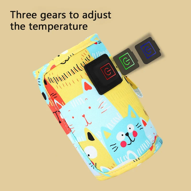 Portable USB Baby Bottle Warmer for Travel & Stroller