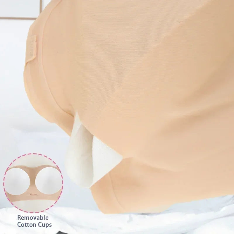 Push Up Bra for Woman Sexy Plus Size Bras Soft Breathable Wire Free Underwear Anti-slip Seamless Removable Strap&Cup Lingerie