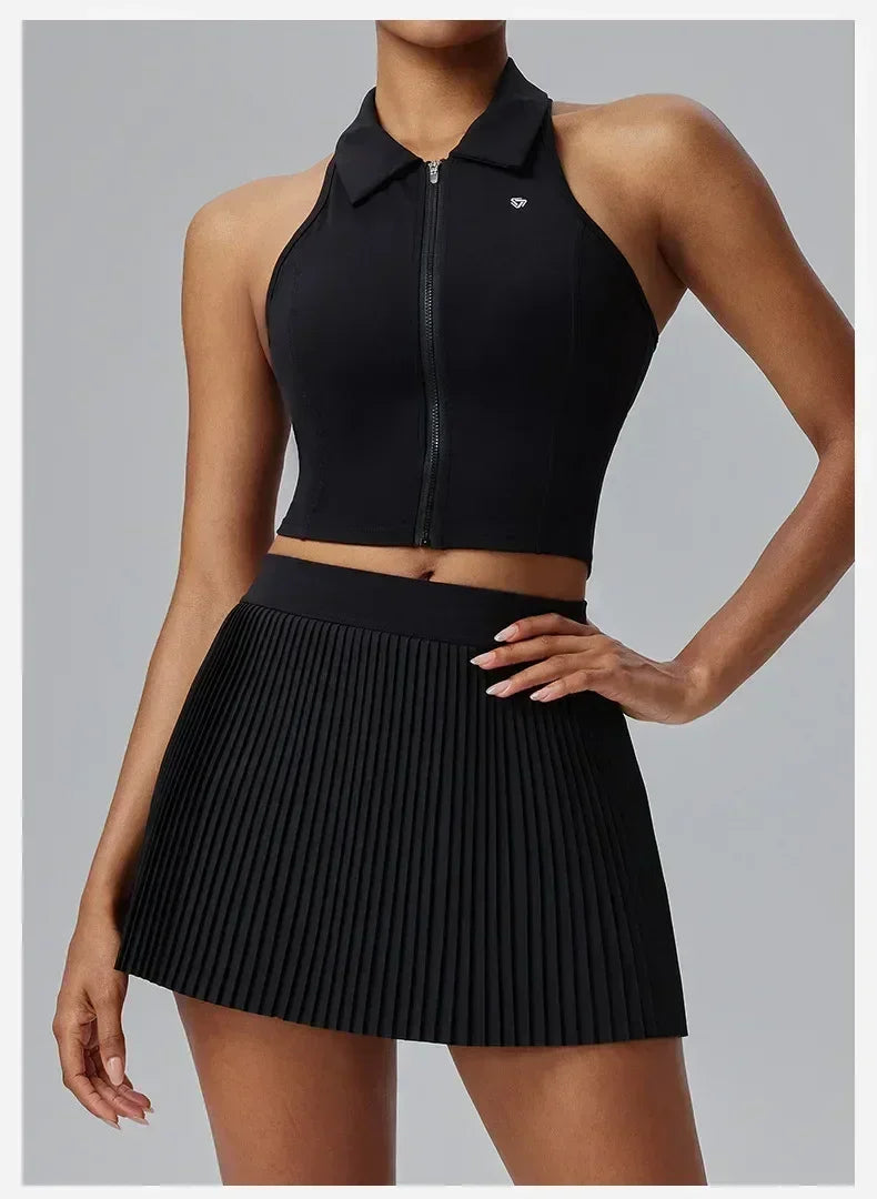 Floral Discount Sports Skirt for Women Quick-drying Badminton Tennis Trousers Skirt Fitness Half-body Pleated Skirt Shorts