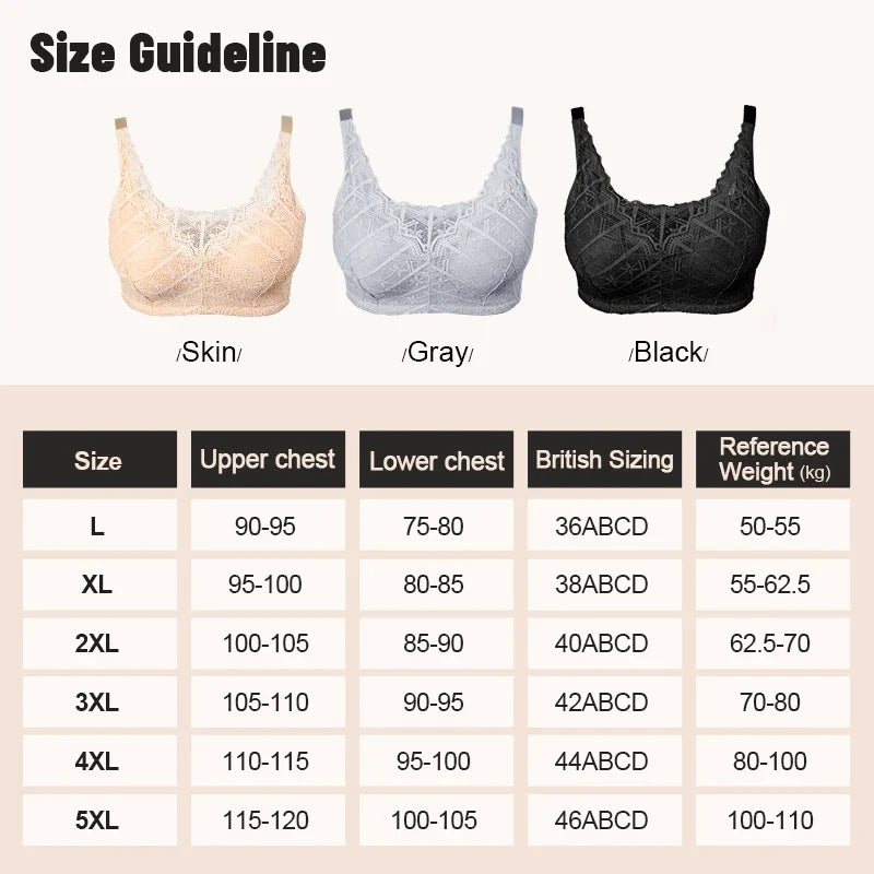 LERVANLA 2566 Strong Breathability Mastectomy Bra Women with Pocket Breast Form Pads Included Adjustable Cotton Comfort  Large