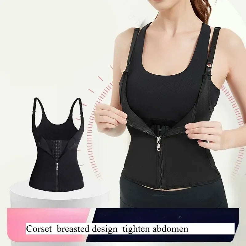 Ladies Lingerie Hree Row Buckle Zipper Bodice Women's Corset Put Away Abdomen Appearing Thin  Breathable Comfortable Lingerie