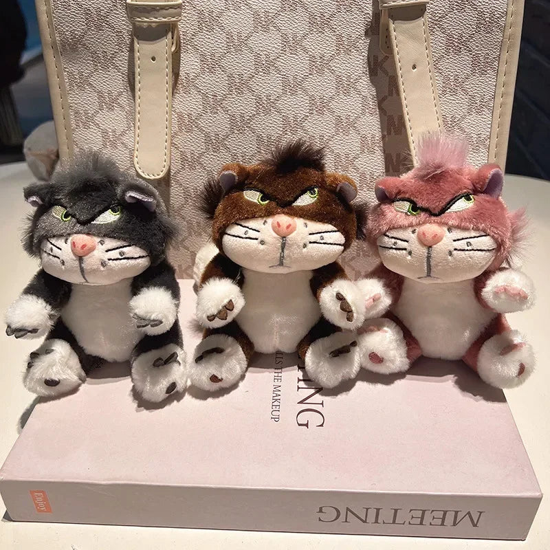 Cartoon Cute Lucifer Cat Plush Keychain, Soft Stuffed Doll Bag Pendant Gift