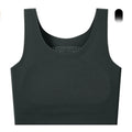 Women's Large Breasts Underwear Wide Shoulder Invisible Corset Antibump Thin Underwear Full Cup Vest Traceless Bra with Bra Pads
