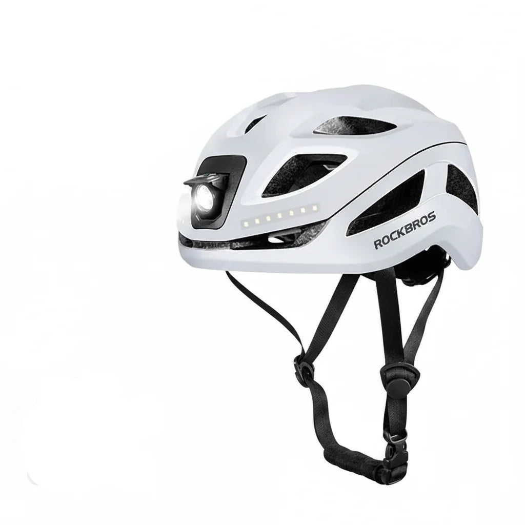 Adjustable Cycling Helmet with Rechargeable Type-C Safety Light