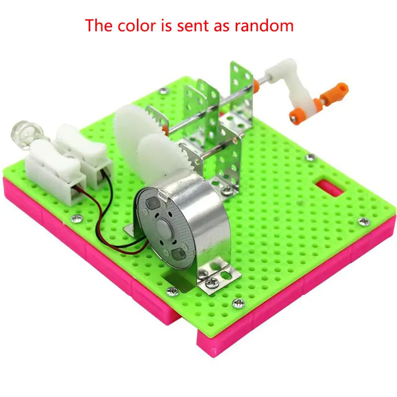 DIY Hand Crank Generator Model – Educational Science Toy for Kids