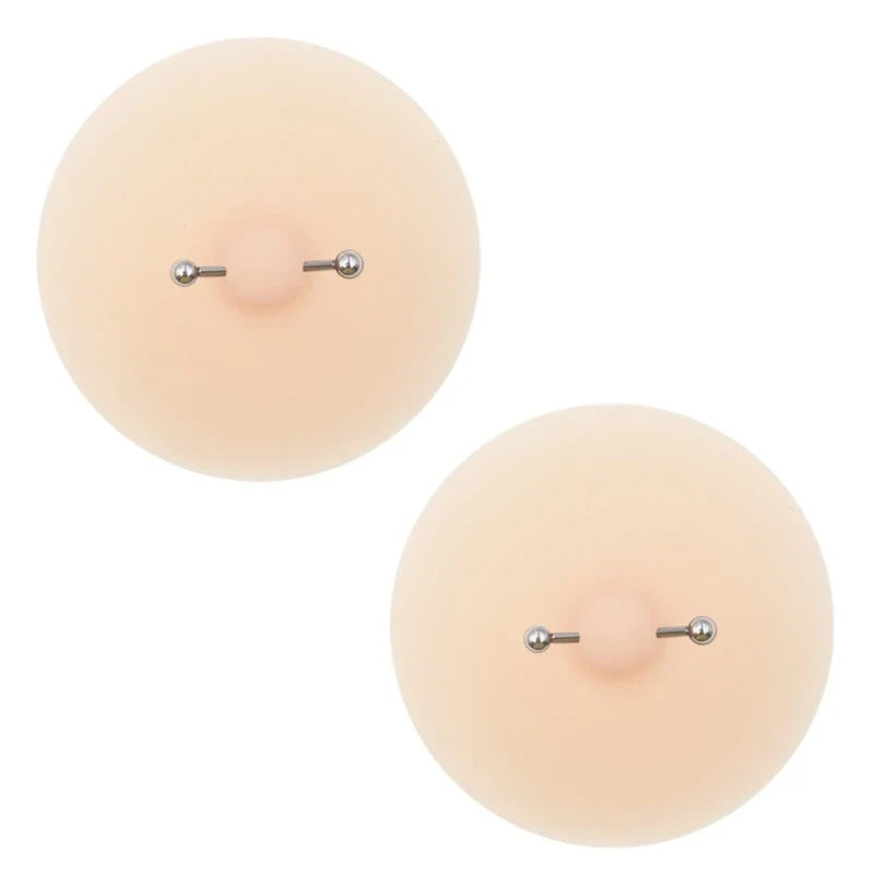 Womens Nipple Cover Pasties with Piercing Lingerie Carnivals Raves Party Sticky Bras Chest Sticker Intimates Accessories