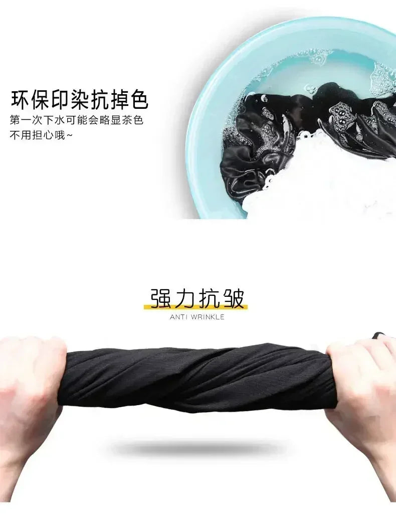 Summer Lightweight Black Casual Sports Pants Women Student Loose High-Waist Wide-Leg Shorts