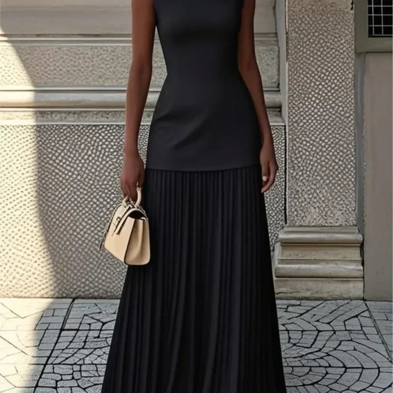 Women's Strapless Long Prom Dress Elegant Wedding Dress Casual Loose Ruched Maxi Dress Floor Length Elegant Evening Dress