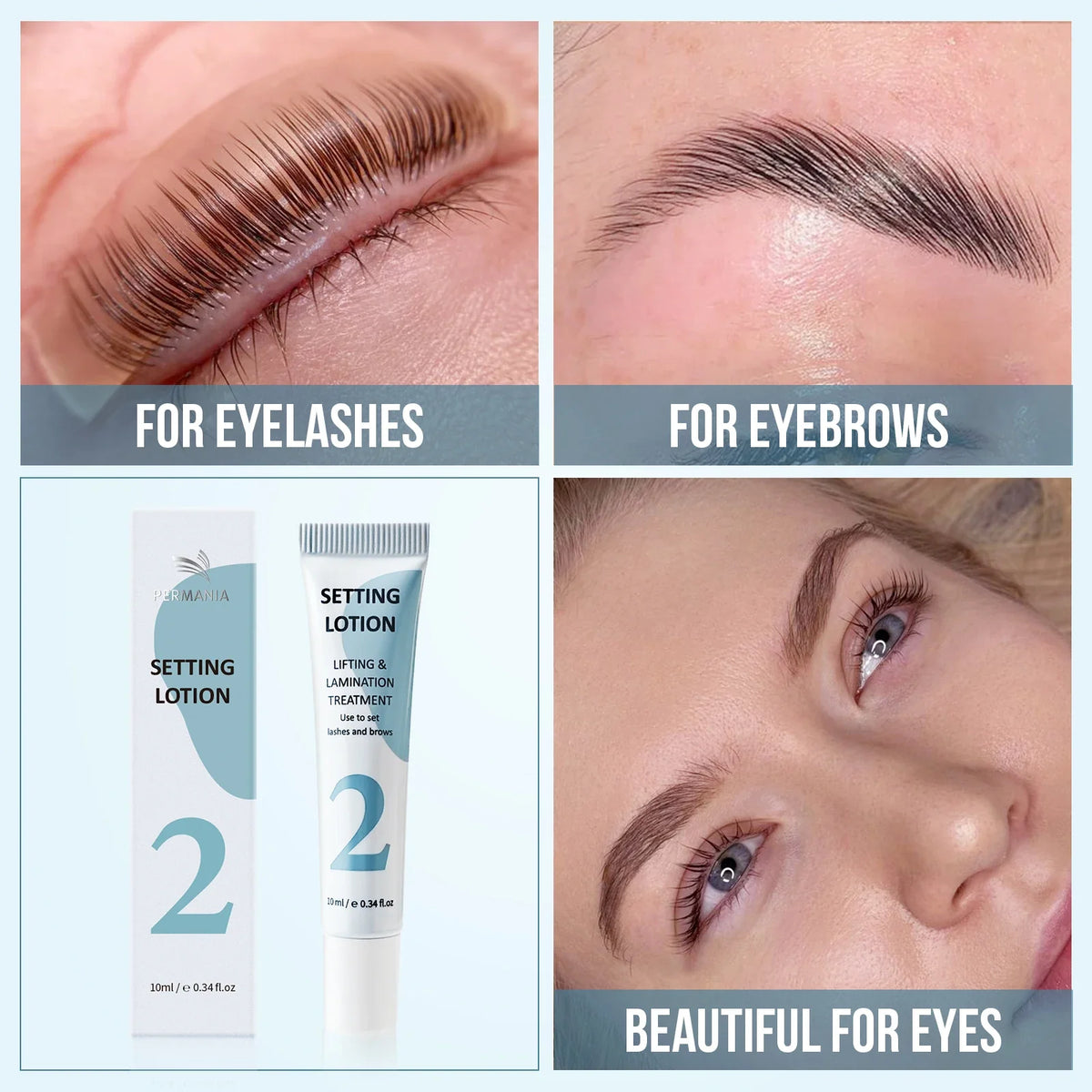 PERMANIA Eyebrows Lift Lotion Single Bottle Brow Lamination Perm Cream 1#2#3 Lotion Emulsion Eyelash Lifting Makeup Tool