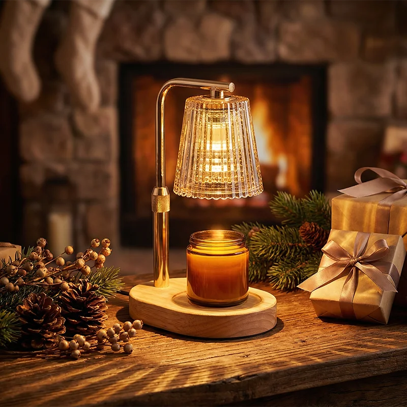 Glass Candle Warmer Lamp with Timer & Dimmer, Warm White or RGB