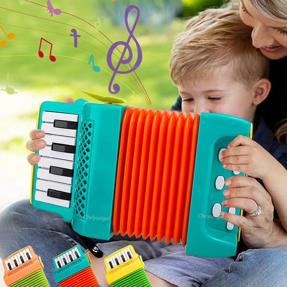 Kids Accordion Musical Toy — Portable Battery-Operated Piano Accordion for Toddlers & Preschoolers, Educational Gift