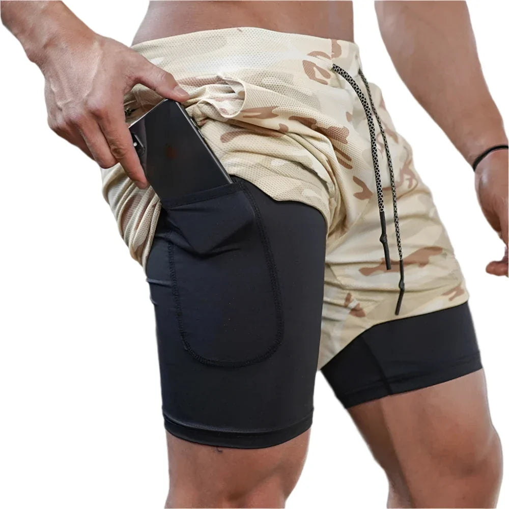 Men's High Performance 2-in-1 Running Shorts