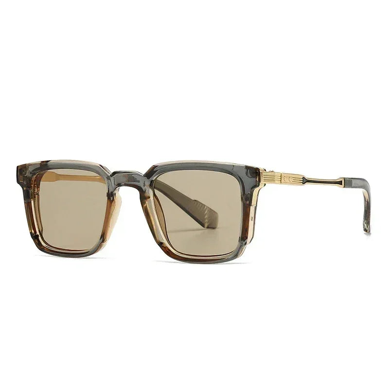 SHAUNA New Square Women Luxury Sunglasses Retro Rivets Men Gradient Shades UV400 Sun Glasses