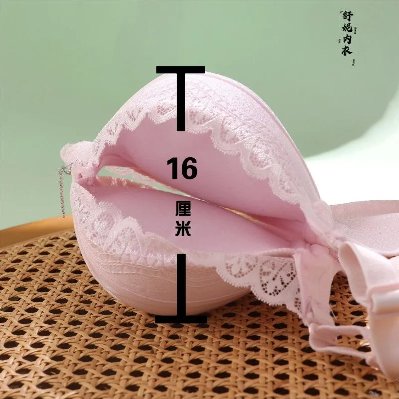 Ultra Push Up Bra with Side Support, 8cm Padding Non Slip Bra for Small Chest, Wireless Full Coverage Bra for A/B Cup